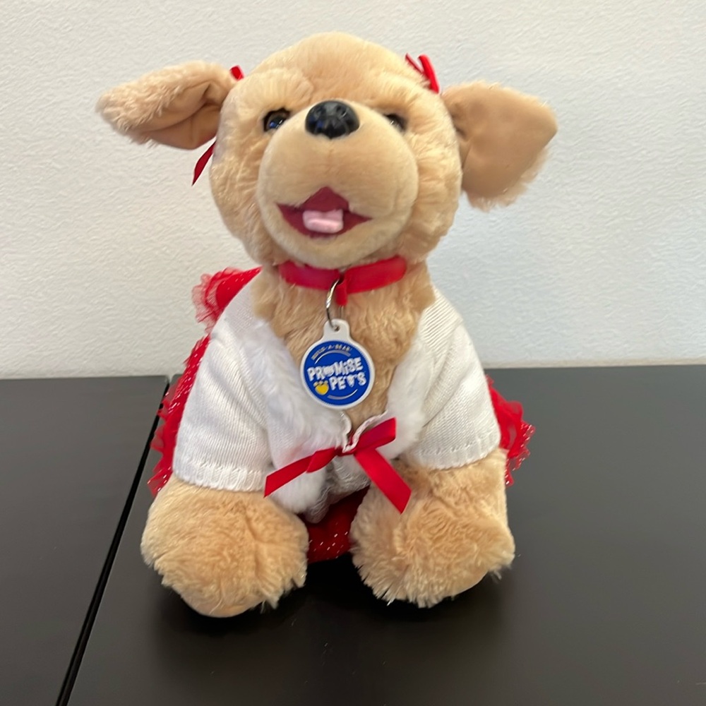 Build A Bear Promise Pets Puppy Dog With Outfit
